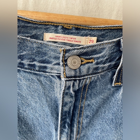 LEVI'S High Loose Taper Blue Jeans - Picture 3 of 6